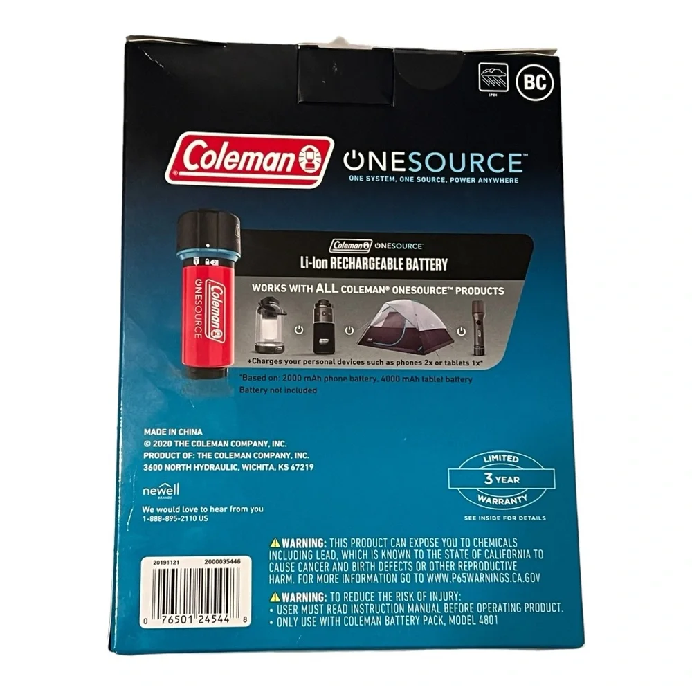 BRAND NEW Coleman‎ OneSource Rechargeable 2 port Battery Quick Charging Station